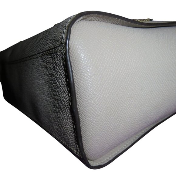 Coach 2018 Leah Gray Leather Satchel Tote Adorned With Stardust Crystal Rivets - Picture 10 of 15